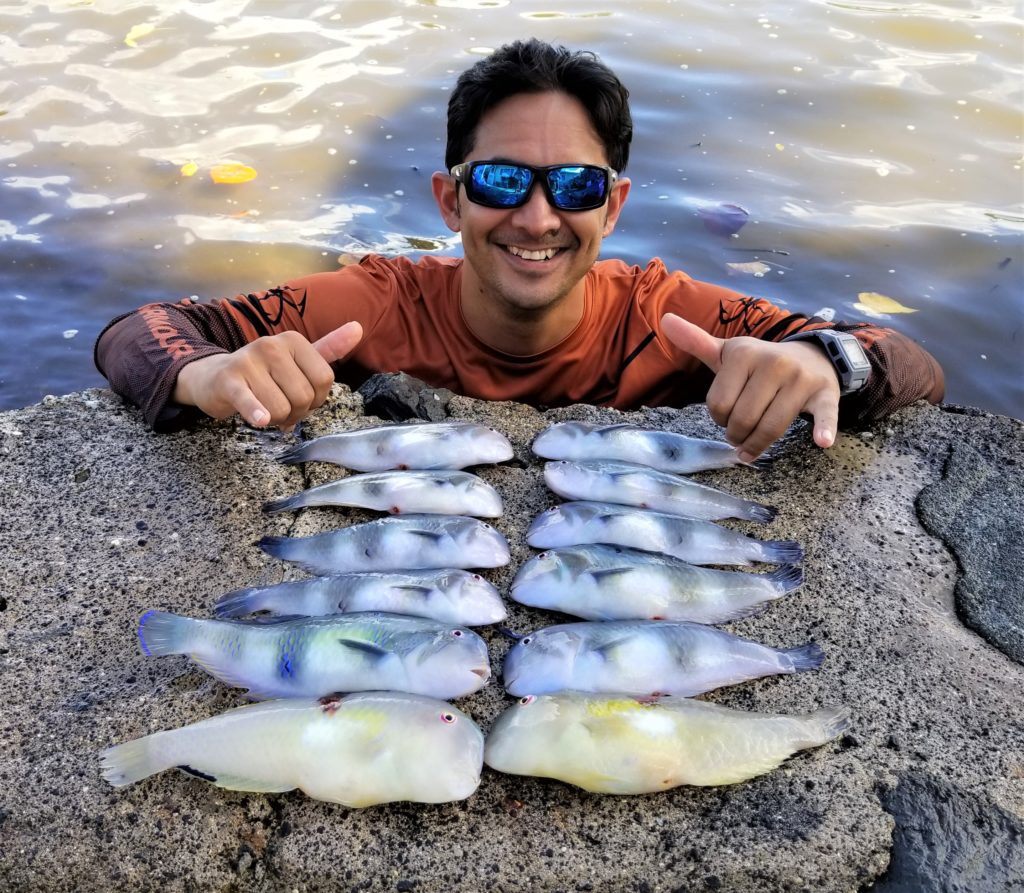 tin boat - no fish finder, no problem - hawaii nearshore