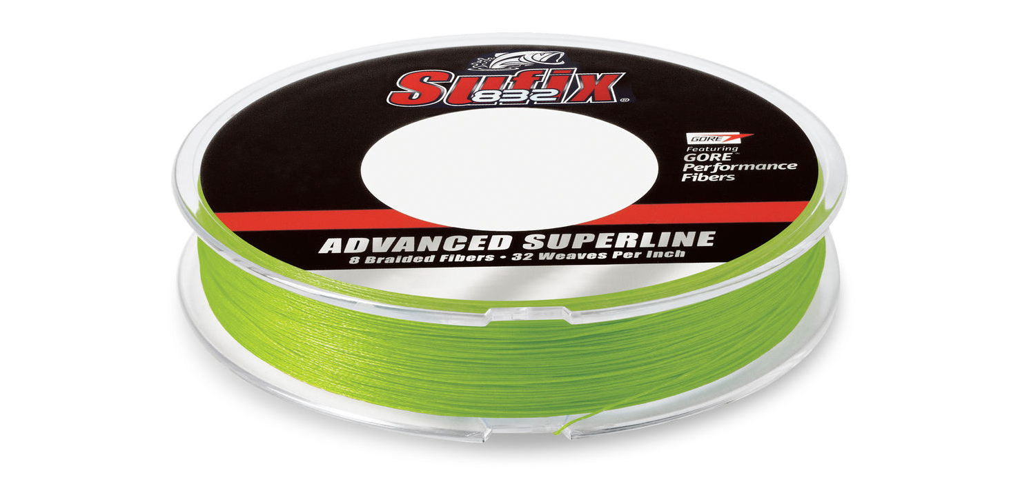 Sufix 832 Advanced Super Line Braid - Neon Lime - 30lb - 300yd