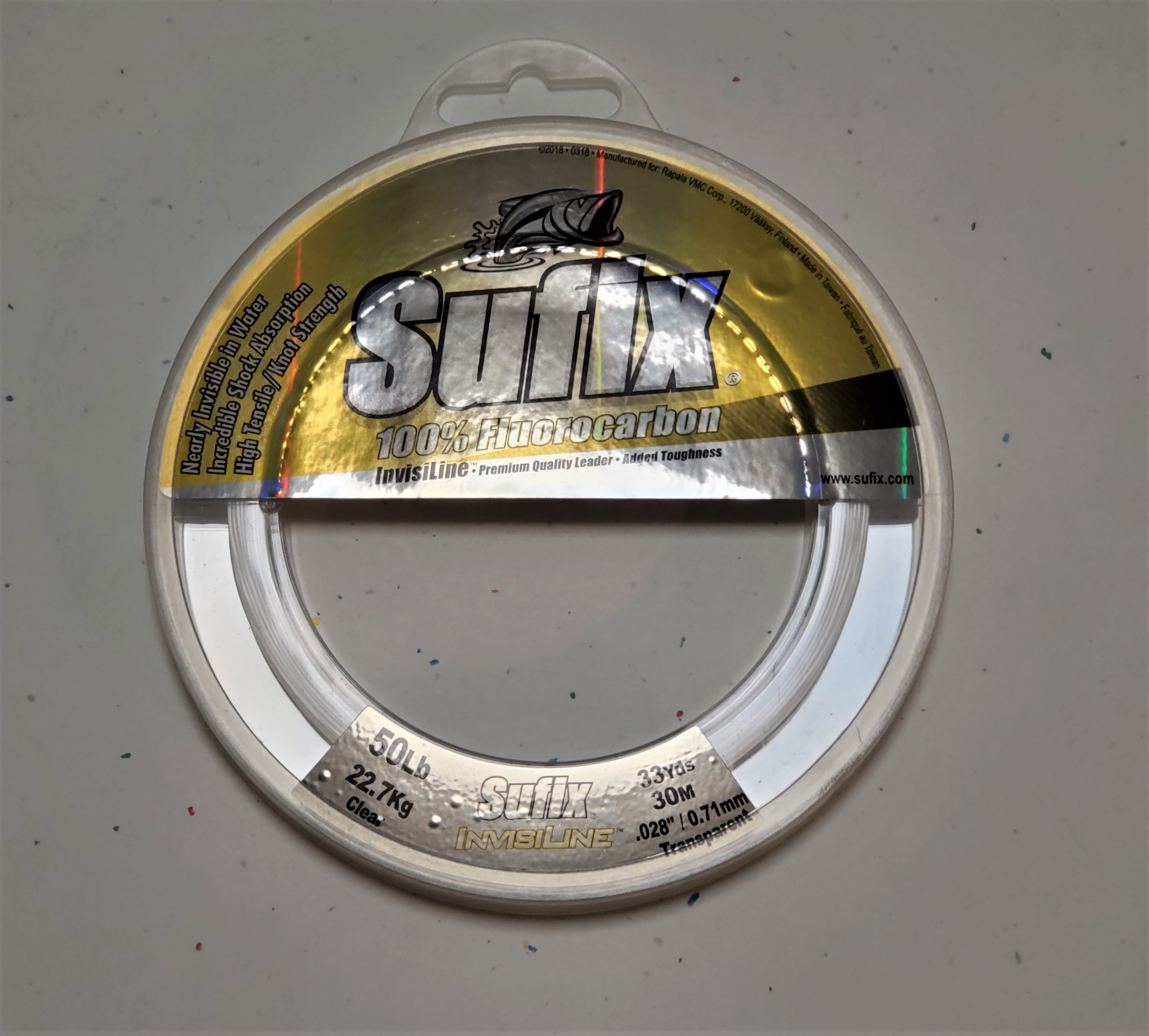 Sufix Invisiline Fluorocarbon Leader Fishing Line, Clear